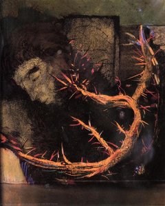 Christ With Red Thorns — Odilon Redon