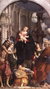Madonna And Child Enthroned With Saints — Il Pordenone