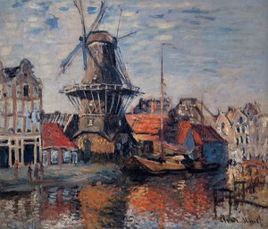 Windmühle am Onbekenden Kanal, Amsterdam