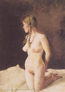 On Her Knees — Andrew Newell Wyeth