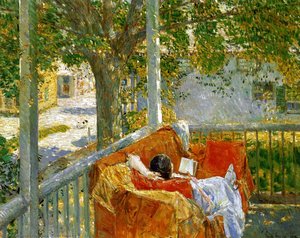 Divano Sul Portico, Cos Cob — Frederick Childe Hassam