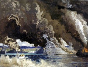 Japan Signs Her Own Death Warrant Attack On Pearl Harbour, 7 December 1941 — Norman Wilkinson