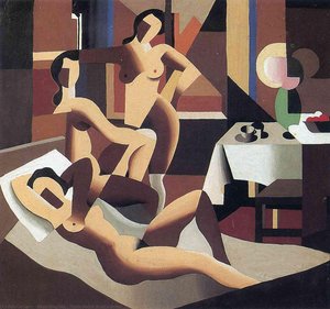 Three Nudes In An Interior — René Magritte