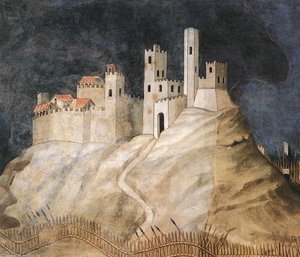 Guidoriccio Da Fogliano (detail) — Simone Martini