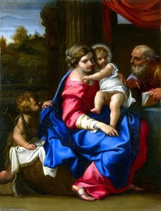 La Sainte Famille Avec Le Petit Saint Jean-baptiste — Annibale Carracci