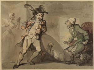 The Spendthrift And The Miser — Thomas Rowlandson