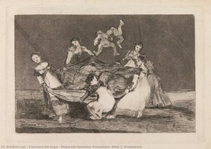 Disparate Feminino, Proverbios, Blatt 1. Probedruck — Francisco José De Goya Y Lucientes