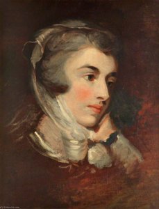 Head Of A Woman (perhaps Sarah Siddons, 1755–1831) — John Hoppner