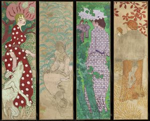 Panneaux Décoratifs - Femmes Au Jardin — Pierre Bonnard