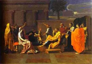 Baby Moses Trampling On The Pharaoh's Crown — Nicolas Poussin