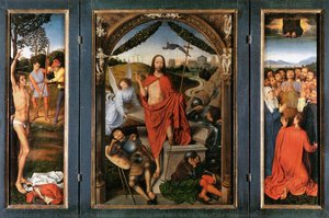 Die Auferstehung, Mitteltafel Des Triptychons Der Auferstehung — Hans Memling