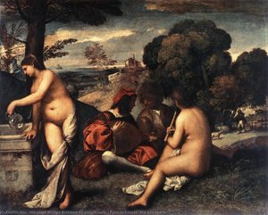 Concierto Pastoril (fête Champêtre) — Giorgione