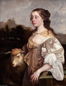 Portrait Of A Lady As A Shepherdess — John Greenhill