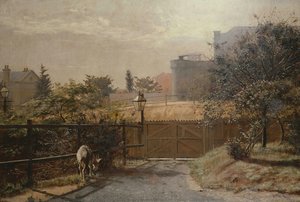 Melbourne Gaol'ın Güneşinden Halk Kütüphanesi Bahçelerindeki Koyunu — Frederick Mccubbin