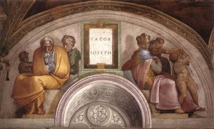 The Ancestors Of Christ: Jacob, Joseph — Michelangelo Morlaiter