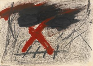 Calavera I — Antoni Tàpies