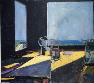 Innenraum Mit Blick Auf Den Ozean — Richard Diebenkorn