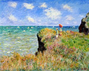 Clifftop Walk At Pourville — Claude Monet