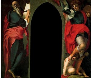 St. John The Evangelist And St. Michael The Archangel — Jacopo Carucci