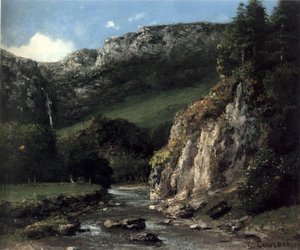 Stream In Montagna Jura — Gustave Courbet