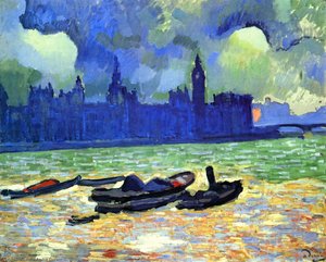 Les Houses Of Parliament À Nuit, Londres — André Derain