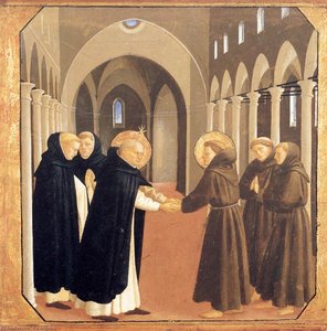 Setkání Svatých Dominika A Františka Z Assisi — Fra Angelico