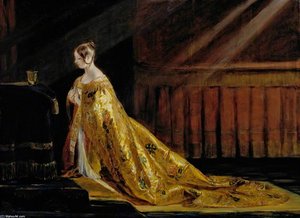 Queen Victoria, In Her Coronation Robes — Charles Robert Leslie