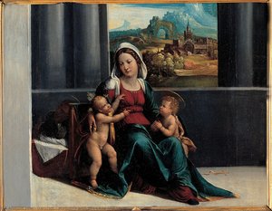 Madonna With The Child And St. John — Garofalo