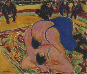 Wrestlers In A Circus — Ernst Ludwig Kirchner