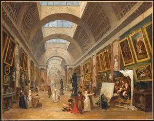 Výhľad Louvre — Hubert Robert