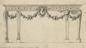 Drawing For A Table — Thomas Chippendale