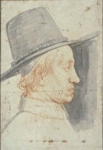Portrait Of A Man Wearing A Top Hat, Looking To The Right — Philippe De Champaigne