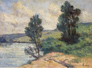 Mericourt Banks Of The Seine — Maximilien Luce