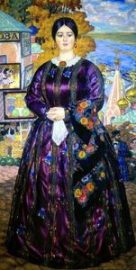 The Merchant's Wife — Boris Mikhailovich Kustodiev