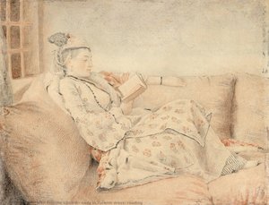 Dama In Abito Turco, Intenta A Leggere — Jean-étienne Liotard