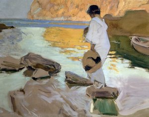 Elena In Caletta, San Vicente A Maiorca — Joaquín Sorolla Y Bastida