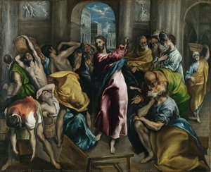 Christ Driving The Traders From The Temple — El Greco