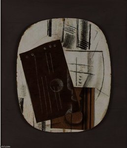 Lasin Ja Kitaran Kuvitus — Georges Braque