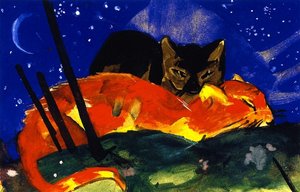 Two Cats — Franz Marc