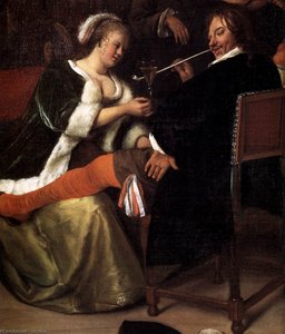 La Maison Dissolue (détail) — Jan Havickszoon Steen