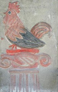 Coq sur sa colonne
