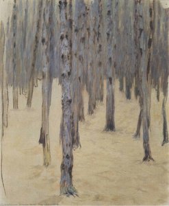 Pine Forest In Winter — Koloman Moser