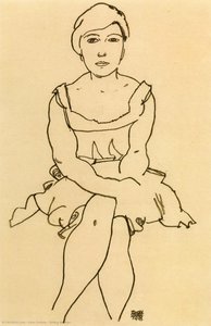 Femme Assise — Egon Schiele
