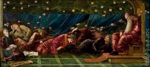 Der König Und Sein Hofstaat — Edward Coley Burne-jones