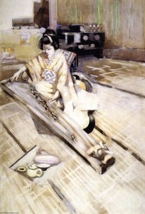 Koto Player, Tokyo — George Henry