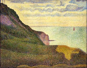 Port-en-bessin, Die Semaphore Und Klippen — Georges Pierre Seurat