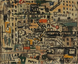 New York Street Or New York Landscape — خواكين توريس غارسيا