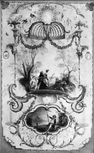 Juicio Y Agosto (parte De Un Conjunto Que Ilustra Los Meses Del Año) — Jean-antoine Watteau
