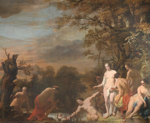 Pharoah"s Daughter Discovers Moses In The Rush Basket, Ferdinand Bol, 1660 - 1663 — Ferdinand Bol