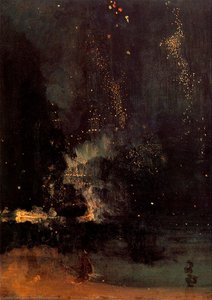Nuit Noire Et Or : Le Roquette Tombante — James Abbott Mcneill Whistler